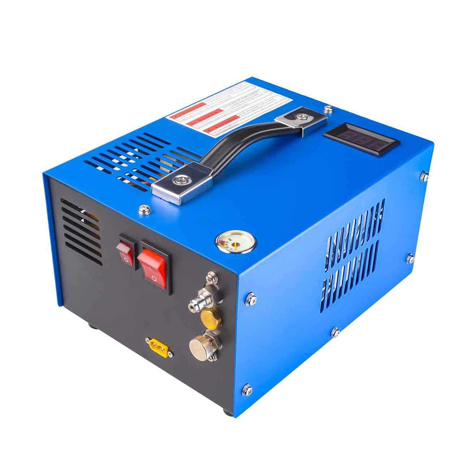 30MPa PCP Air Compressor 4500 PSI High Pressure Air Pump for PCP Rifles - 12V Portable Air Compressor with Built-in Transformer - Perfect for Hunting, Paintball & Outdoor Airgun Refills