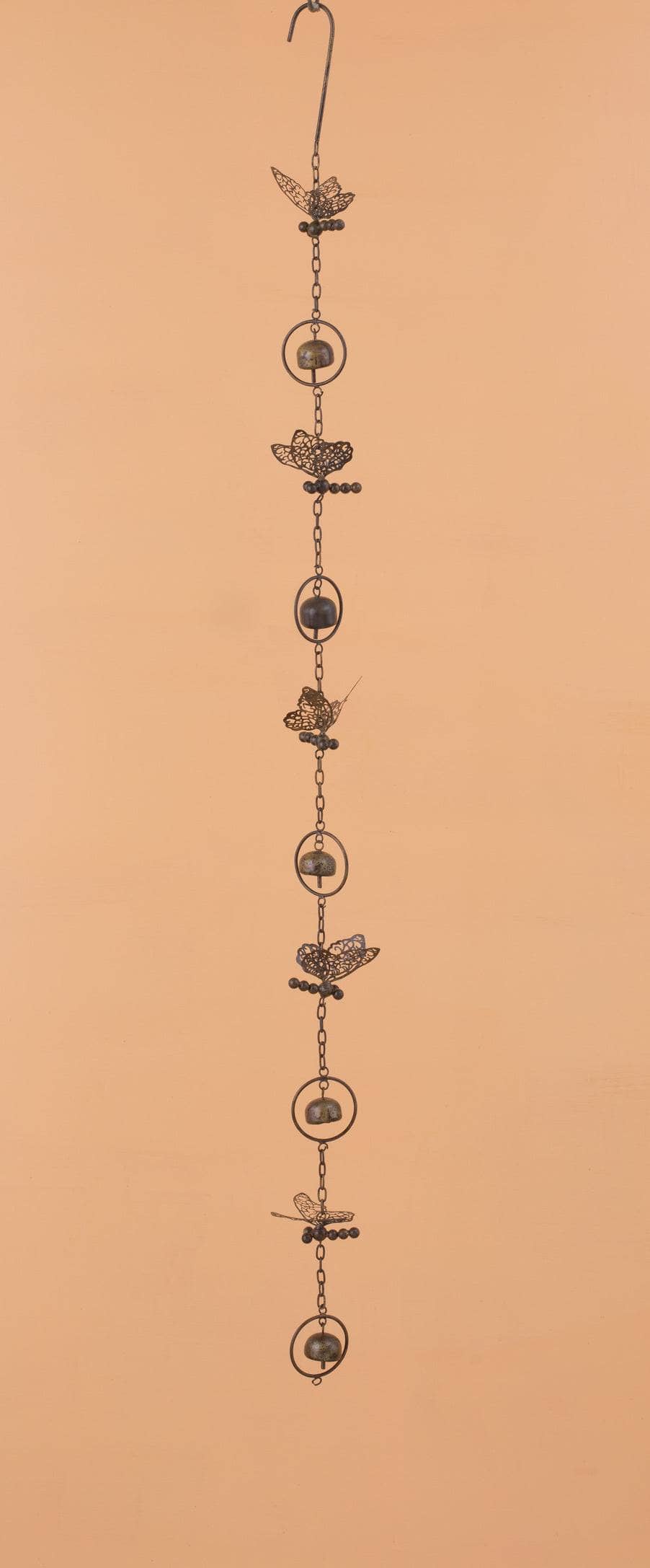 Butterfly Wind Chime with Bells - Handmade Hanging Ornament for Garden, Patio, and Home Decor | Outdoor & Indoor Decorative Accent
