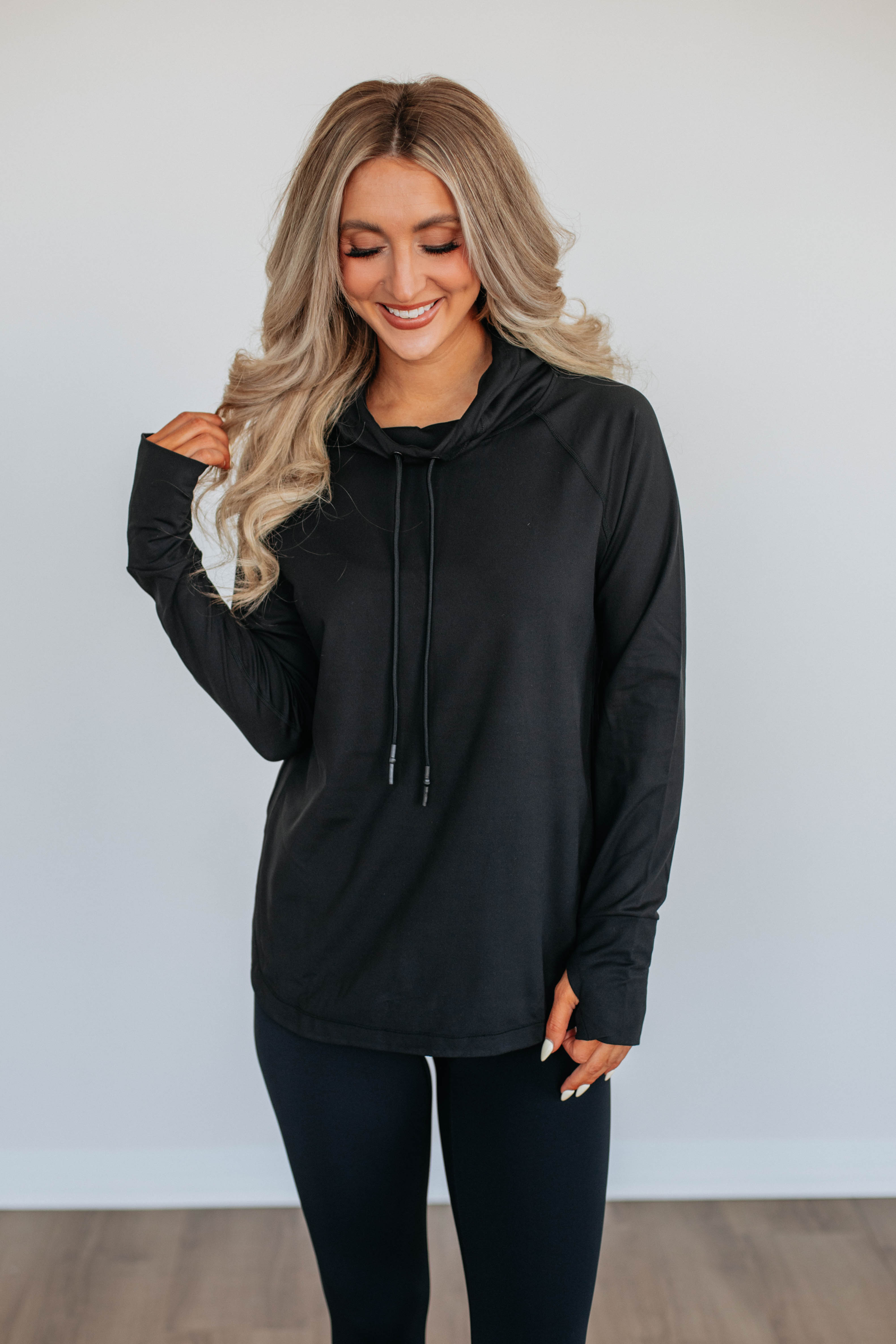 Alice Active Hoodie for Women - Black | Soft & Breathable Workout Hoodie | Perfect for Gym, Running & Yoga