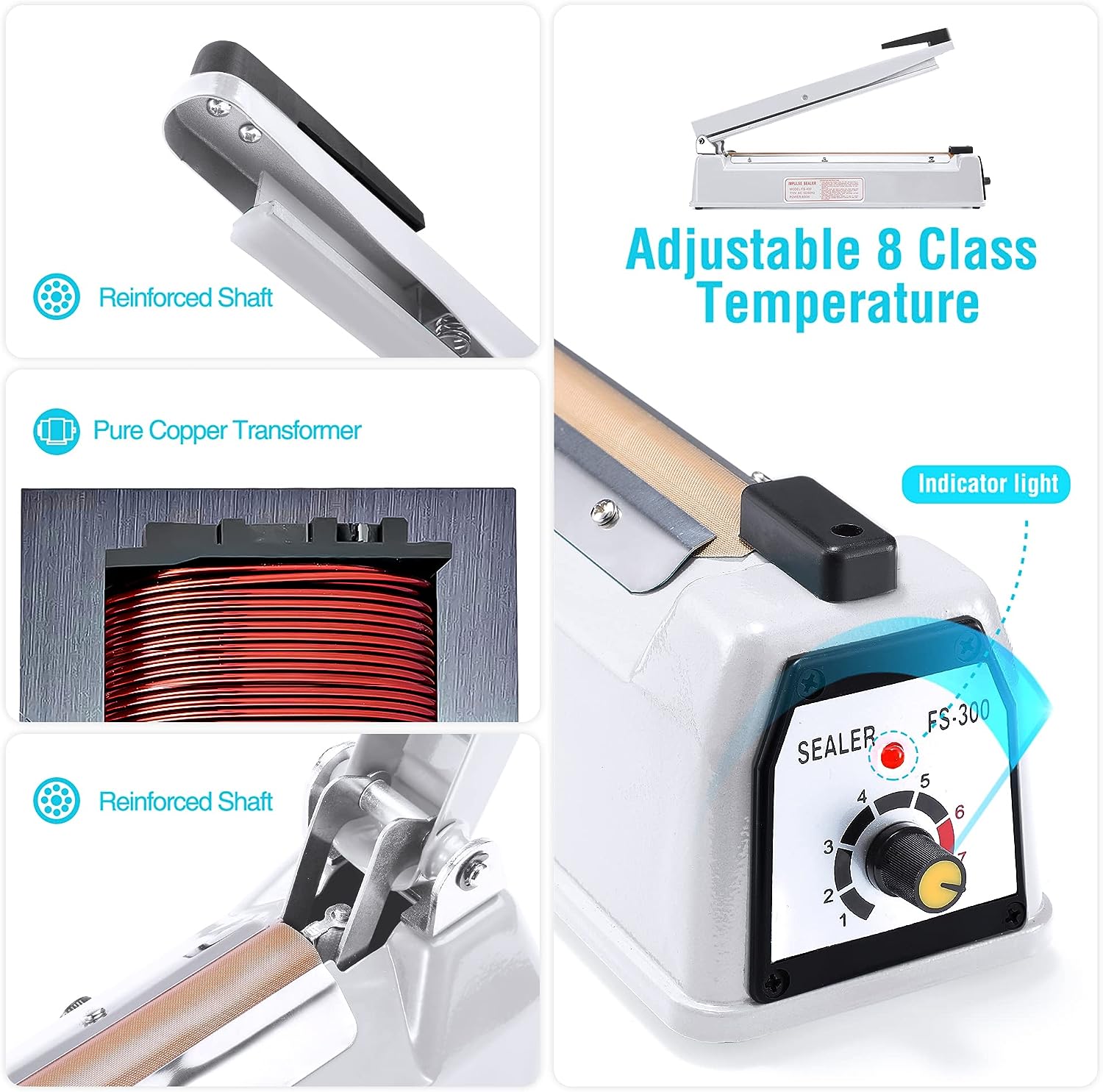 Manual Impulse Sealer for Plastic Bags - 12