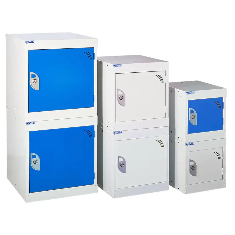 Get Me Packaging Cube Lockers UG303030ZD Blue - Secure Storage Solutions for Offices, Schools, and Gyms