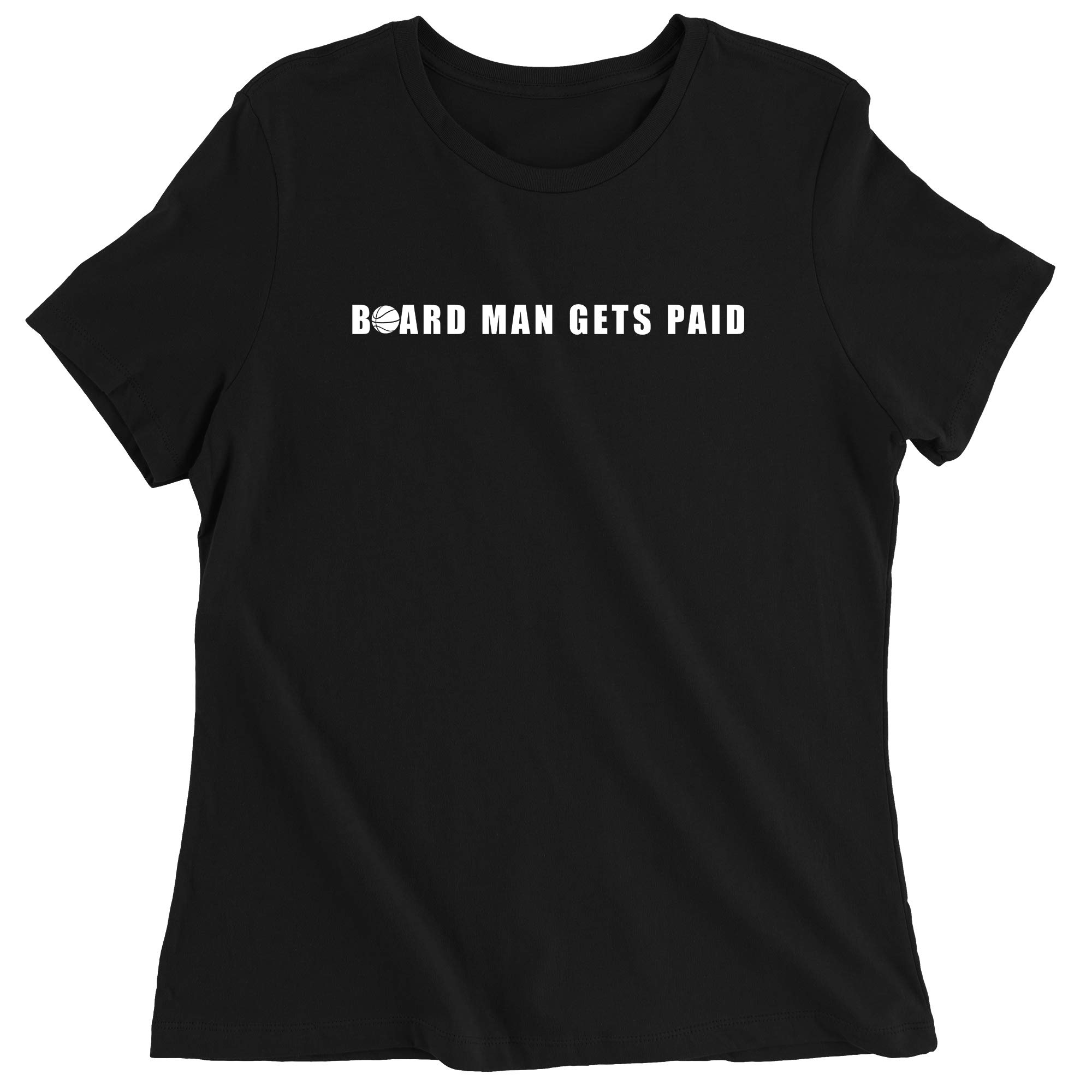 FerociTees Women's Kawhi Leonard 'Board Man Gets Paid' Graphic T-Shirt - Funny Basketball Fan Tee for Casual Wear & Gameday Outfits