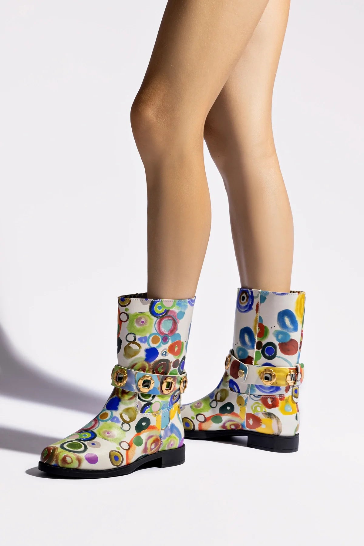 Larroudé x Libertine Milan Flat Bootie - Women's Fashion Ankle Boots | Stylish & Comfortable for Casual Outings, Work & Date Nights