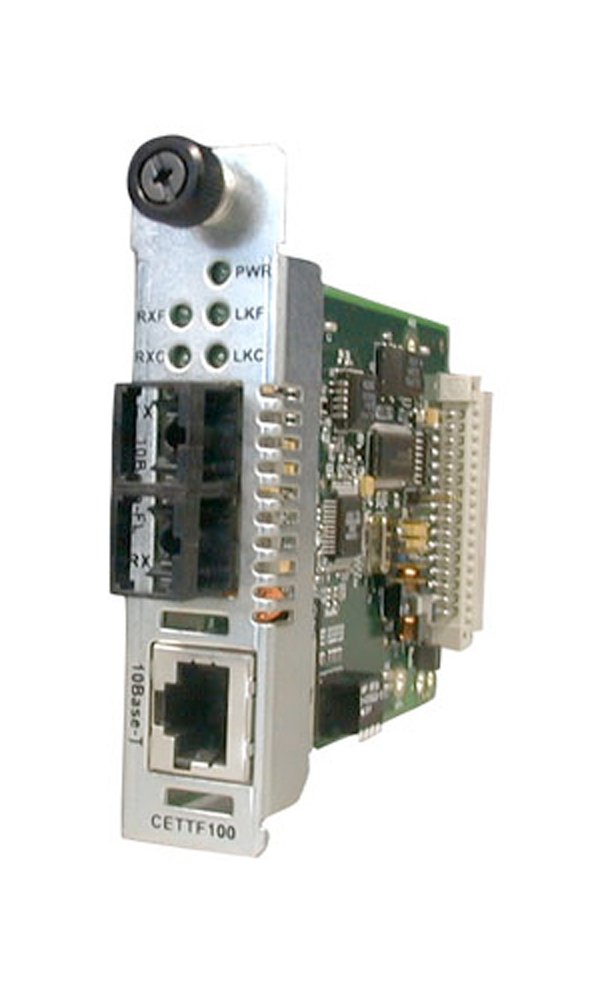 Transition Networks CETTF1013-105 10Mbps Ethernet Media Converter - Fast Reliable Network Connection for Office, Home & Industrial Use