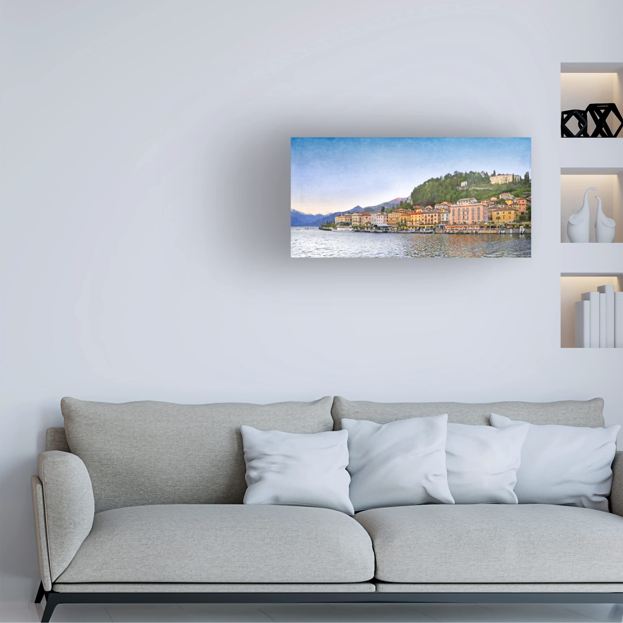 Brooke T Ryan 'Bellagio at Twilight' Canvas Wall Art Print - Premium Home Decor for Living Room, Bedroom & Office