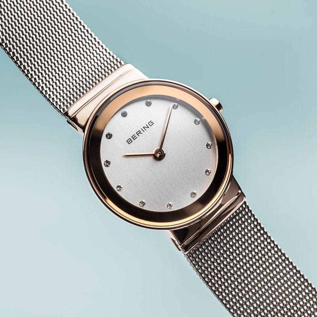 BERING 10126 066 Classic Women's Watch - Elegant Stainless Steel Analog Watch with Date Window, Water Resistant - Perfect for Office, Business Meetings & Formal Occasions