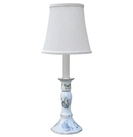 Butterfly Print Porcelain Mini Candle Holder - Elegant Tea Light Stand for Home Decor, Wedding Centerpiece & Romantic Ambiance Lighting
