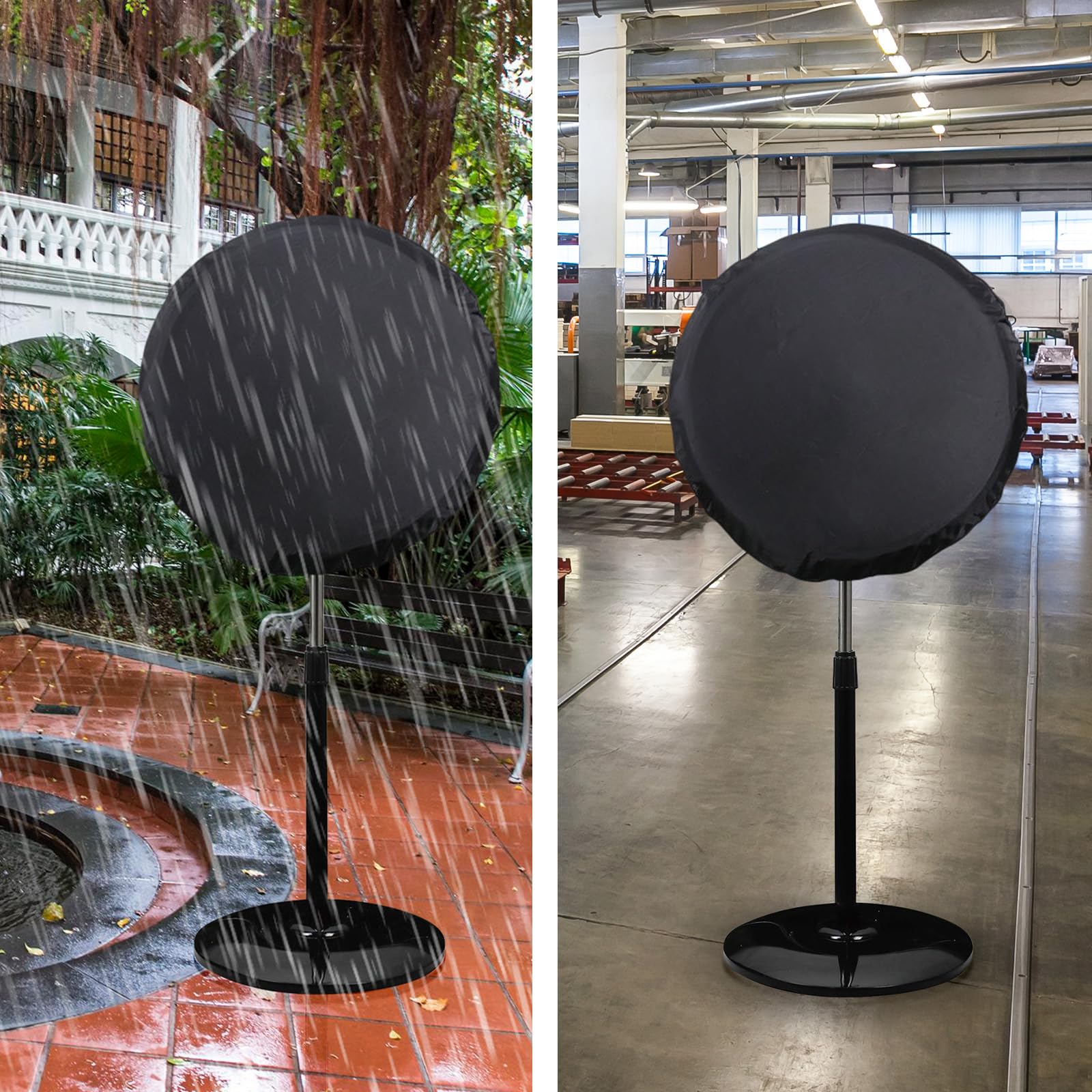 Heavy Duty Waterproof & Dustproof Fan Cover for 16-20 Inch Stand Pedestal Fans - Indoor/Outdoor Use for Patio, Garage, Workshop & Industrial Settings