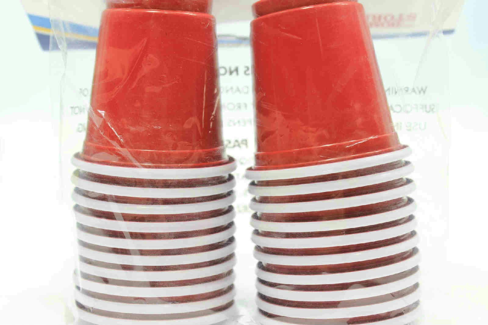 20-Pack 2 oz Mini Red Plastic Shot Cups - Disposable Party Shooters for Solo Drinking Games, Cocktails, and Celebrations - Perfect for Halloween, Christmas, and Birthday Parties (3 Sets)