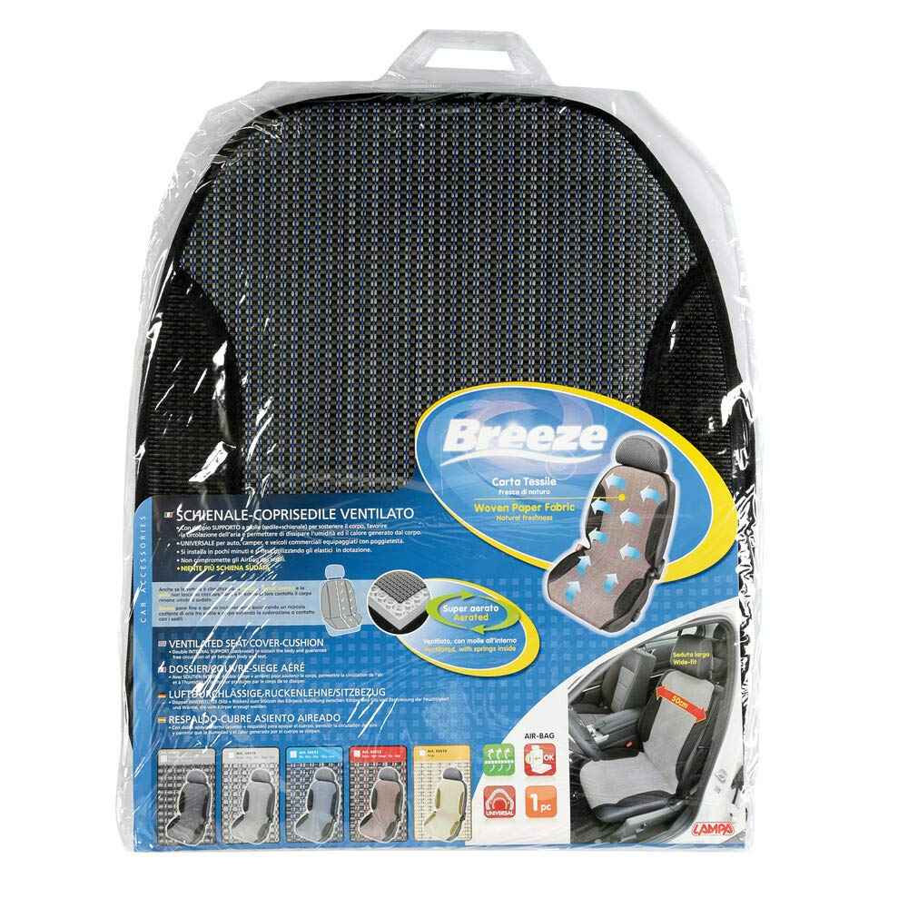 Lampa 54511 Breathable Car Seat with Ventilation & Spring Support - Comfortable Baby Car Seat for Long Rides & Travel