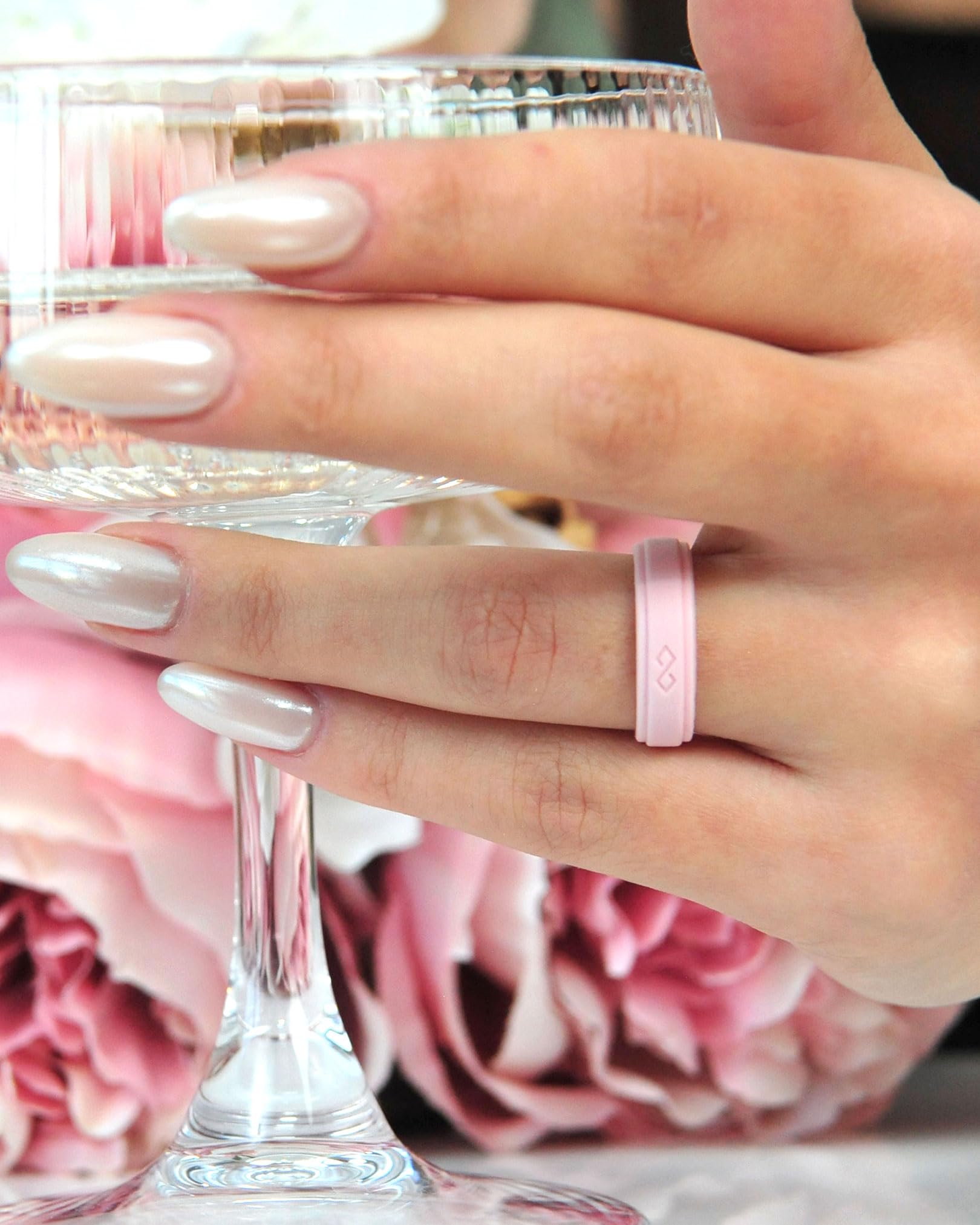 Rinfit Silicone Wedding Rings for Women - Soft Stackable Bands | Gym & Travel Jewelry