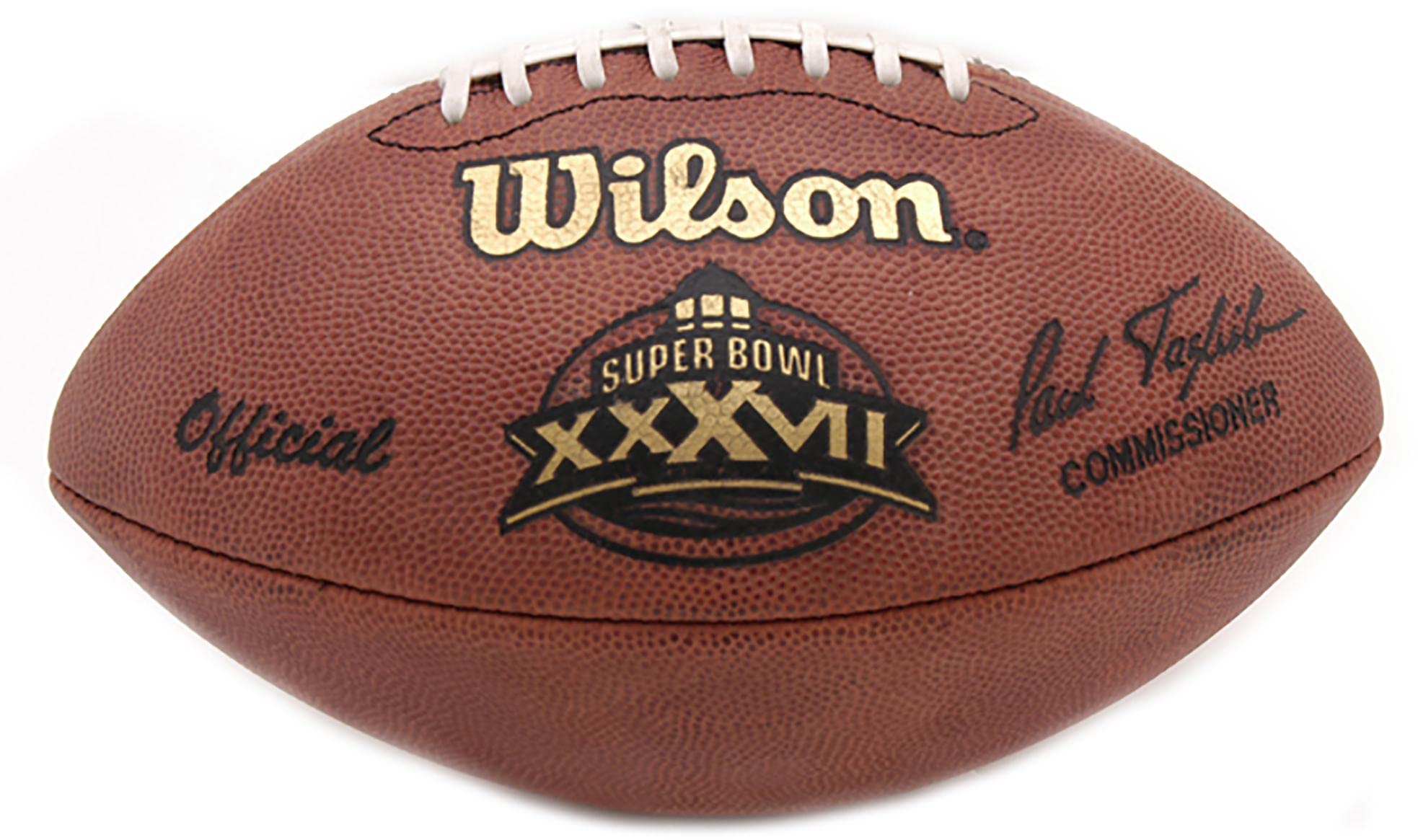 Wilson Official Super Bowl XXXVII Game Football - Authentic NFL Football for Collectors, Fans & Sports Enthusiasts | Perfect for Game Day, Memorabilia Display & Football Gifts