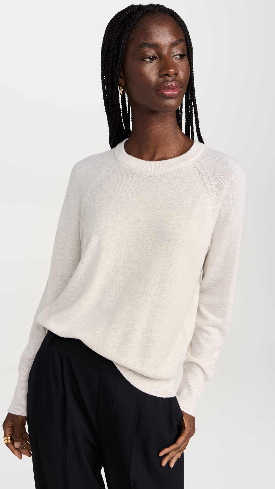 Vince Women's Long Sleeve Sweater - Soft Cashmere Blend Knit Pullover for Fall & Winter | Office Wear, Casual Outfits, Date Night & Holiday Style