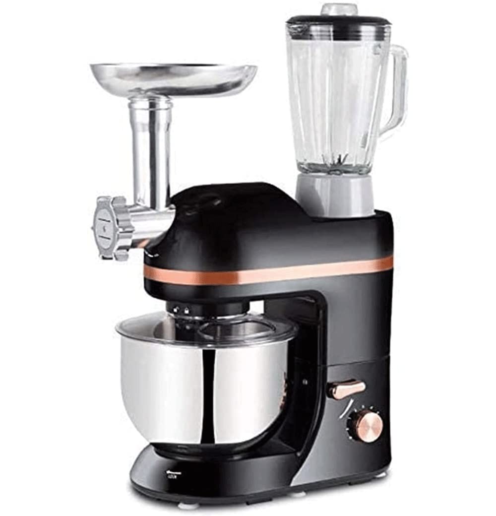 6.5-QT 7-Speed Tilt-Head Stand Mixer with Dough Hook, Wire Whip & Beater - Electric Kitchen Mixer for Baking, Meat Grinding & Blending - Perfect for Cookies, Cakes, Bread & Smoothies