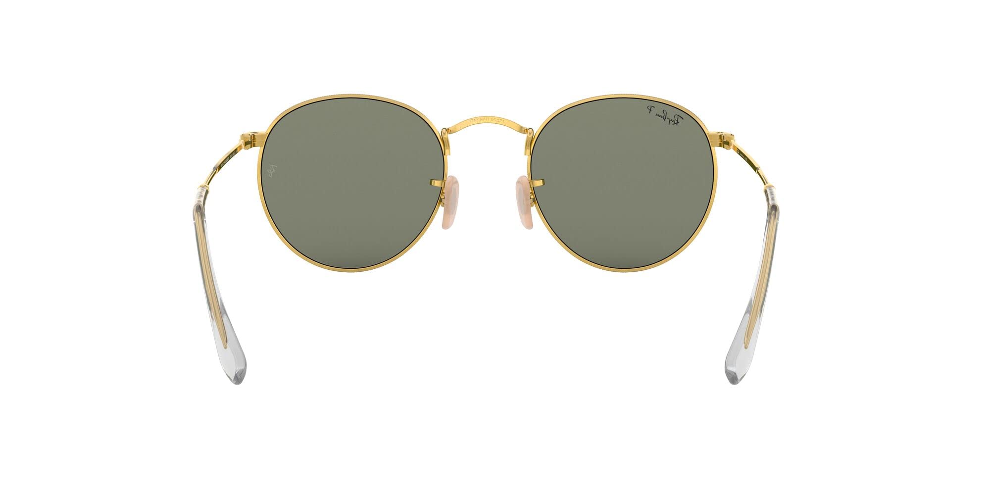 Ray-Ban RB3447 Round Metal Sunglasses for Men & Women - Classic Polarized Aviator Style for Driving, Travel & Outdoor Activities