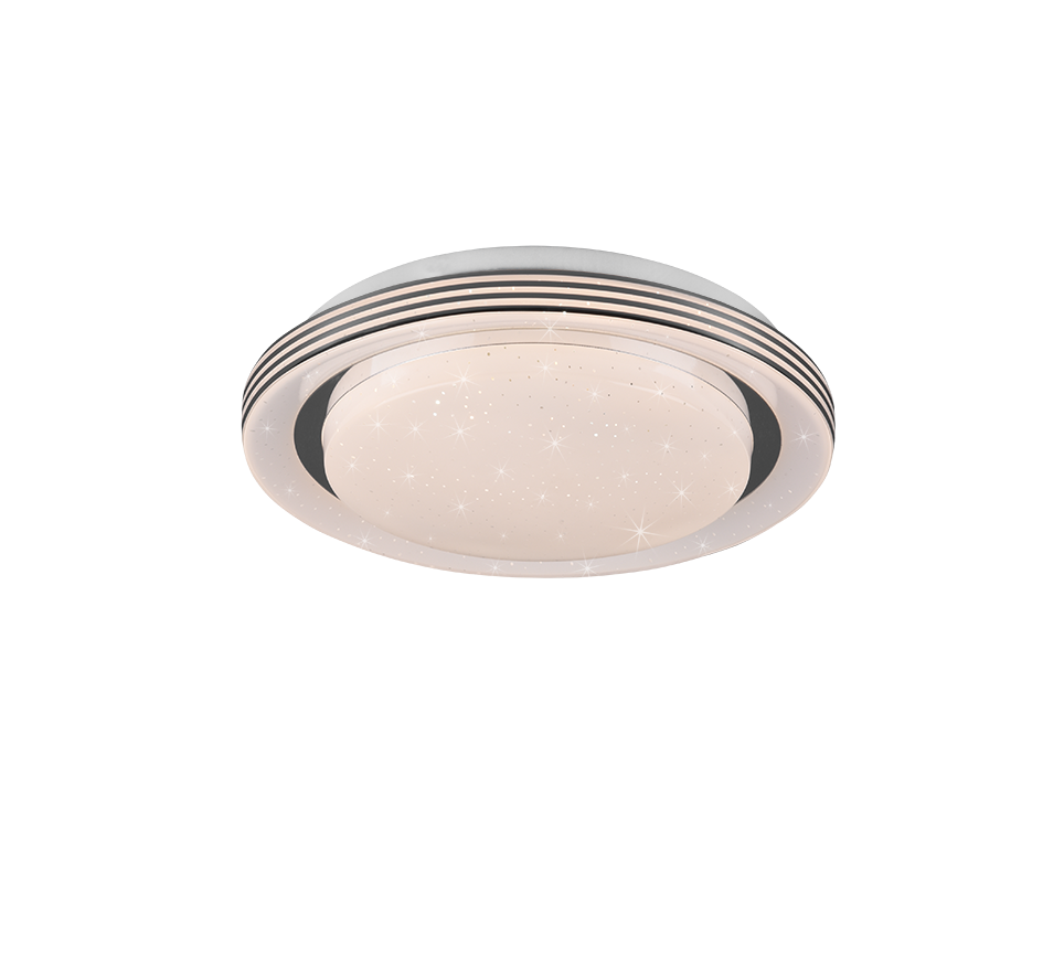 Atria LED Flush Mount Ceiling Light - Dimmable Modern Fixture in Multiple Sizes & Finishes (Brushed Nickel, Matte Black, White) - Perfect for Bedroom, Kitchen, Hallway & Office Lighting