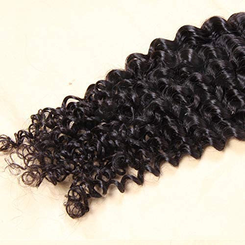 Premium Brazilian Remy Human Hair Extensions - 20 Inch 100 Pieces Pre Bonded Flat Tip Keratin Fusion Hair for Salon Quality Styling - Natural Black & Dark Brown Colors - Perfect for Loose Curly Hairstyles, Weddings & Special Occasions