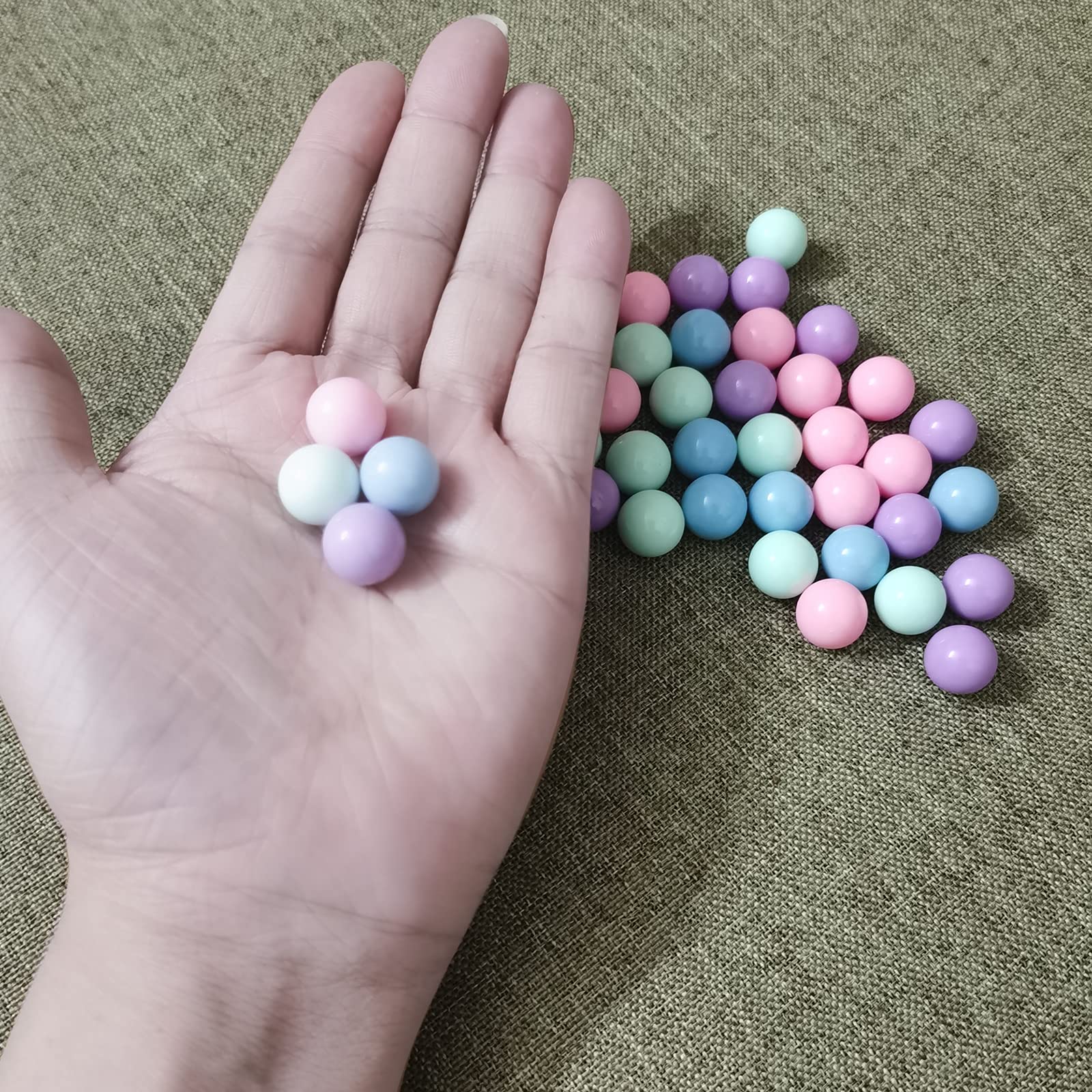 40Pcs Replacement Marble Balls for Hungry Hungry Hippos Game - Durable Glass Marbles for Board Games, Kids Toys & Family Game Night Accessories