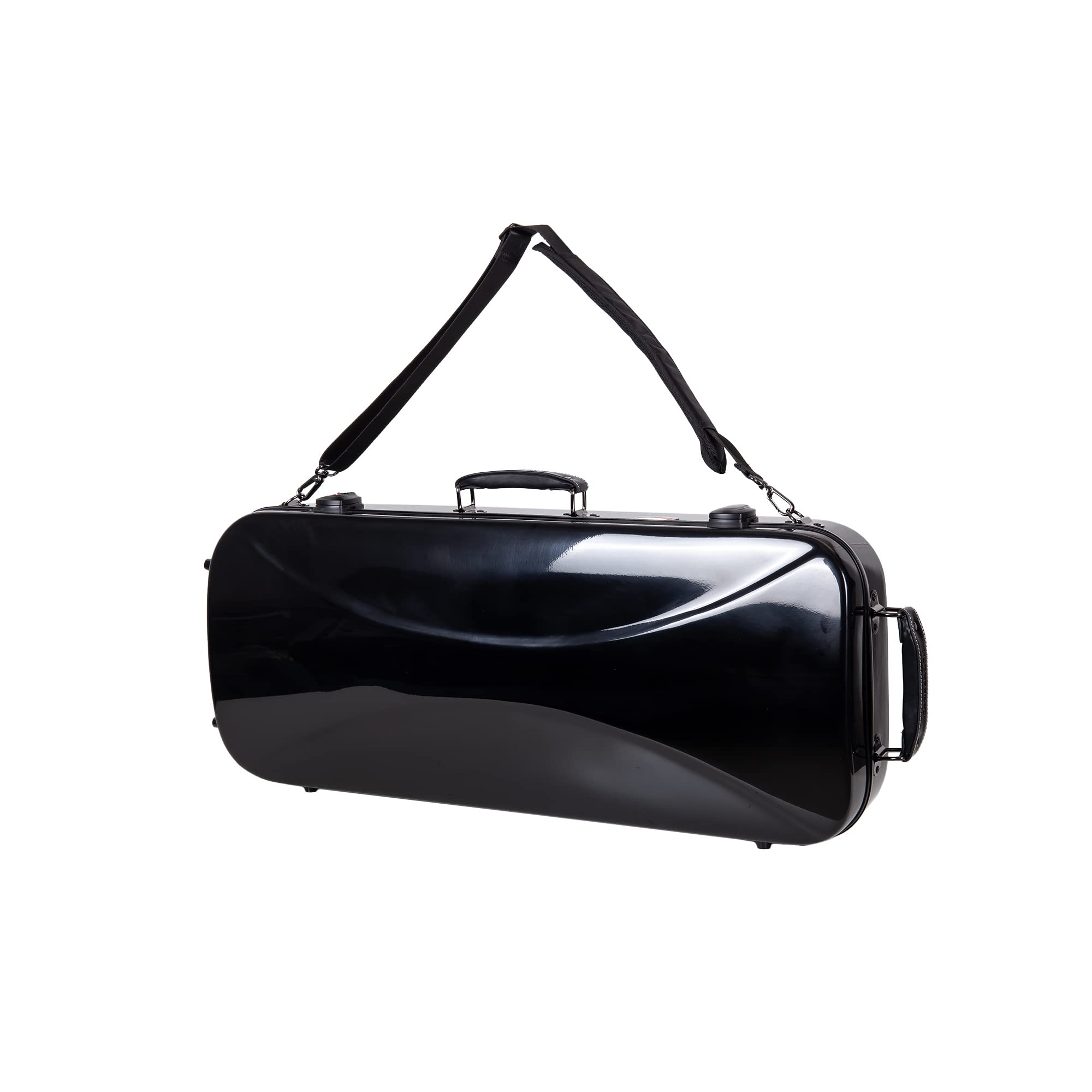 Crossrock CRF1000DVBK Black Fiberglass Double Violin Case - Backpack Style for Two 4/4 Full Size Violins | Perfect for Music Students, Performers & Traveling Musicians