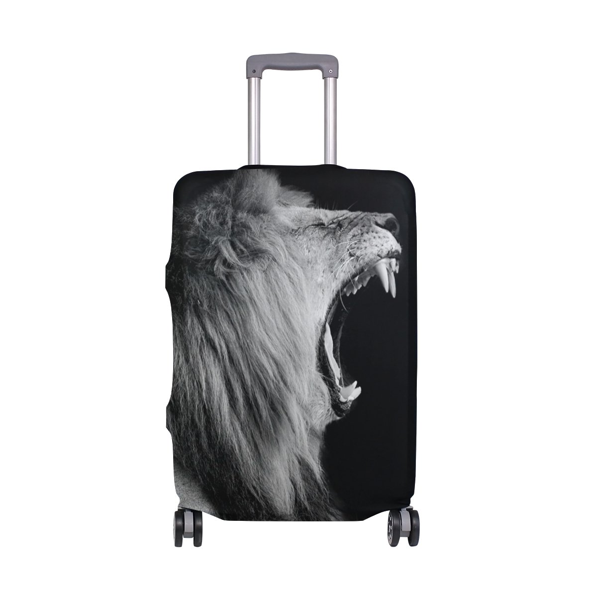 My Daily Lion Dark Luggage Cover - Spandex Travel Protector for 26-28 Inch Suitcases | Durable & Stylish Suitcase Protector for Air Travel, Vacation & Business Trips