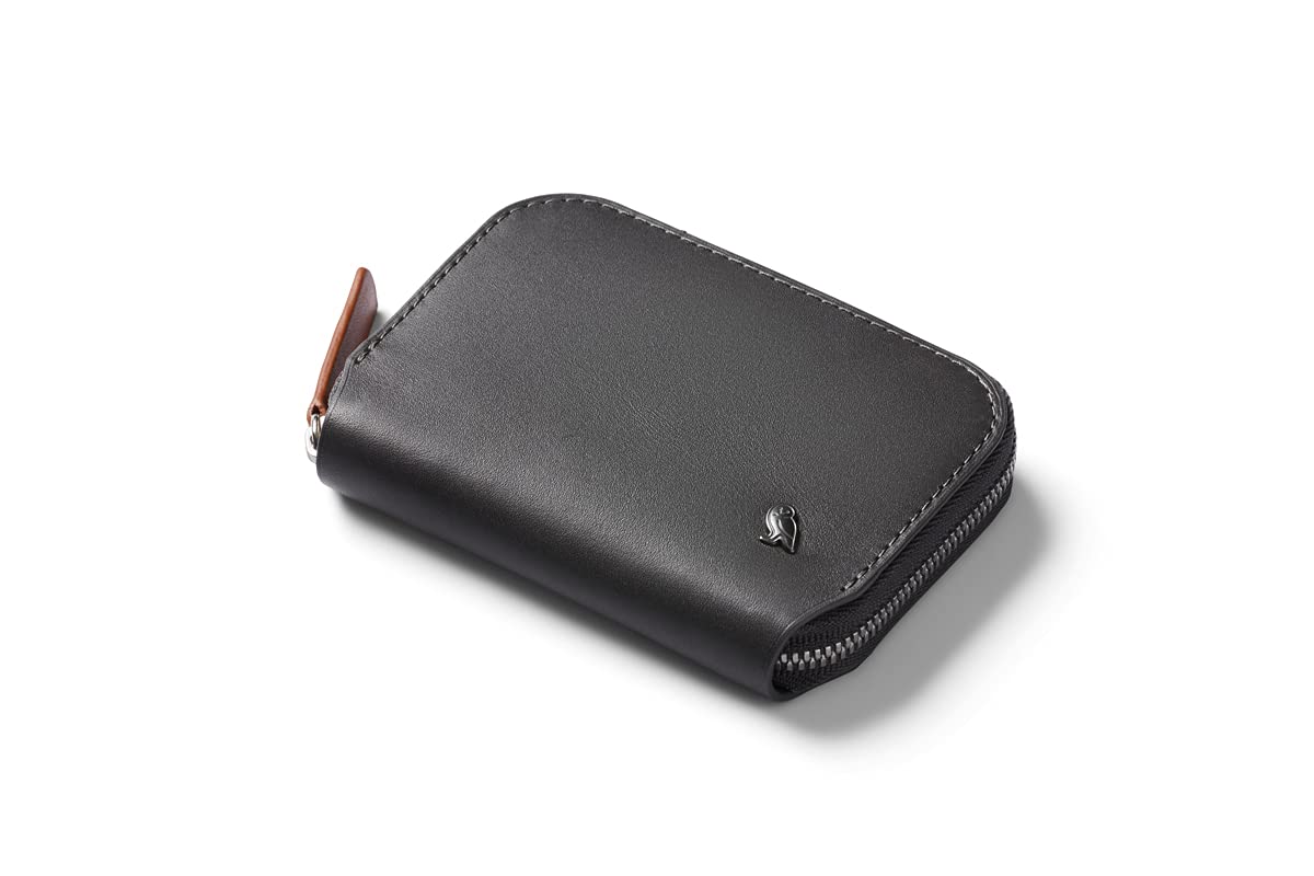 Bellroy Folio Mini Slim Wallet with RFID Protection & Coin Pouch – Premium Leather Card Holder for Men & Women – Charcoal Cobalt – Perfect for Travel, Business & Everyday Carry