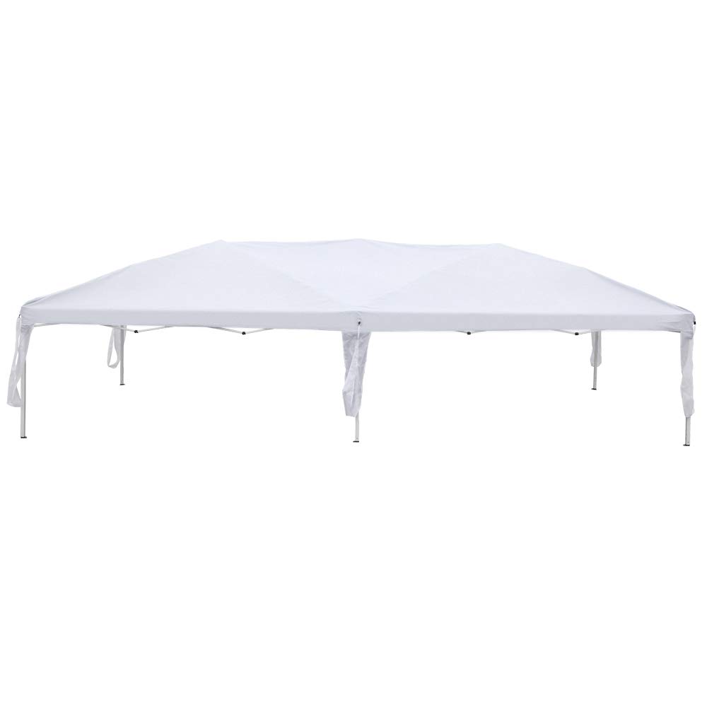 MengK 3x6m Waterproof Folding Tent for Camping, Hiking, Backpacking & Outdoor Adventures - Portable with Carry Bag - White - Perfect for Family Camping Trips, Beach Outings & Backyard Sleepovers