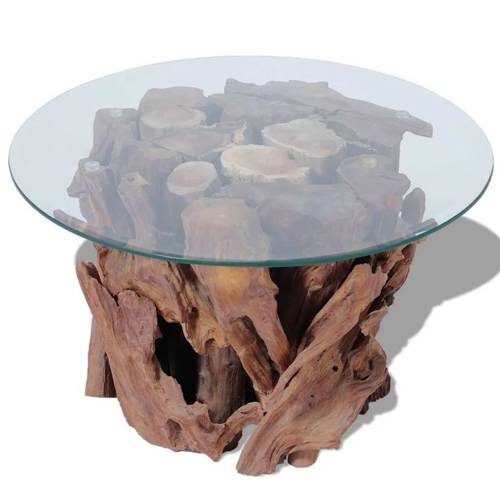 SKM Solid Teak Driftwood Coffee Table 23.6