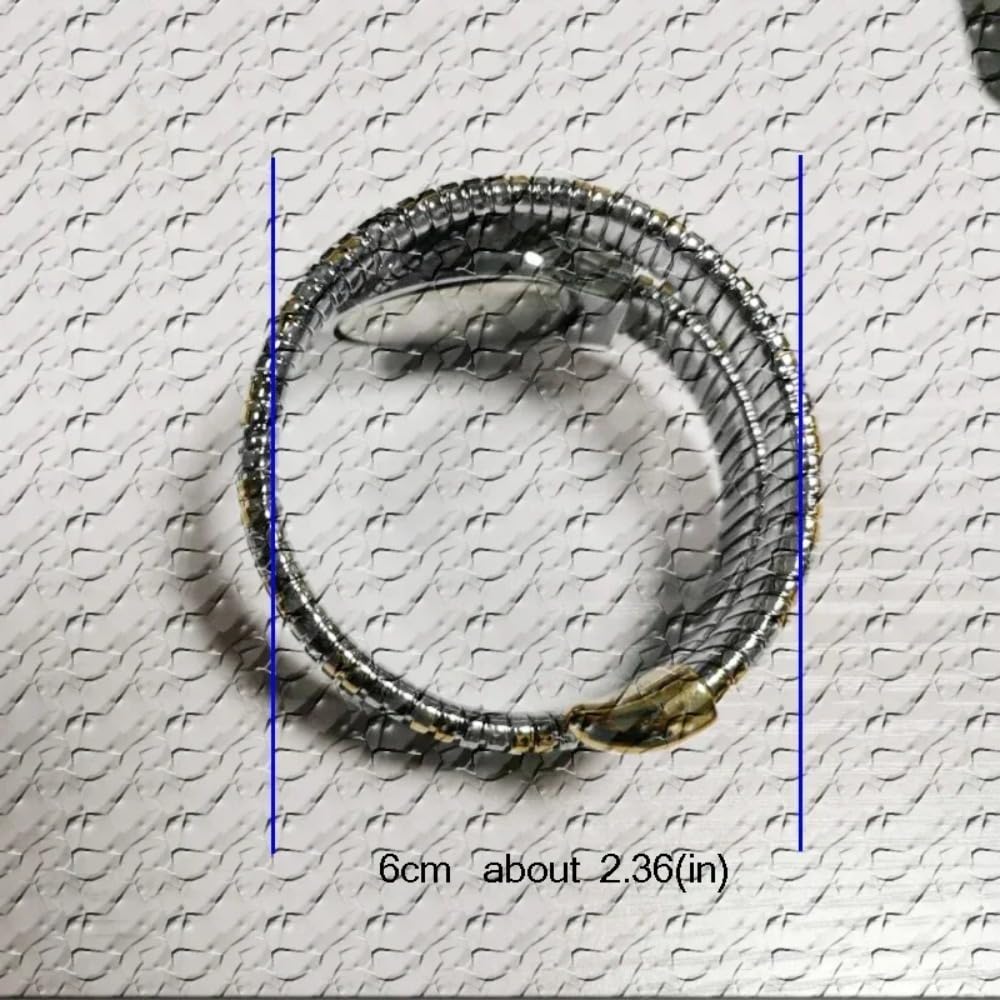 Elegant Snake Shape Bracelet Watch for Women - Waterproof Quartz Jewelry Watch - Perfect for Parties, Weddings & Formal Events