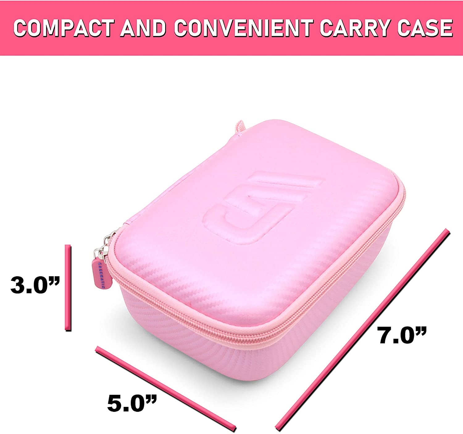 CASEMATIX Waterproof Camera Travel Case - Compatible with PROGRACE, Ourlife, Dragon Touch Kidicam & Other Action Cameras | Durable Protective Storage for Travel, Hiking, Swimming & Outdoor Adventures