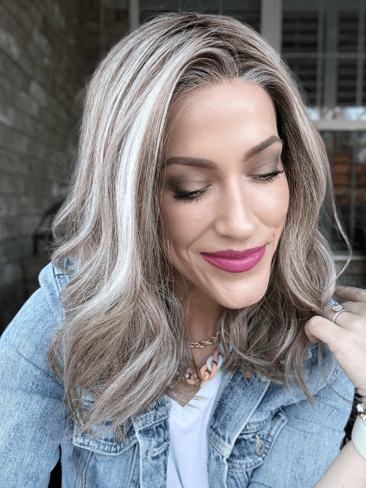 Citrus Mint Synthetic Lace Front Wig with Mono Part - Natural Looking Hair Replacement for Cosplay & Daily Wear | Discontinued