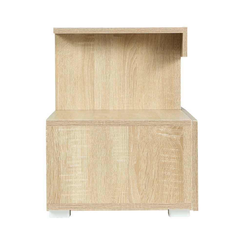 Artiss 86-Inch Entertainment Unit TV Stand with LED Lights - Solid Pine Wood TV Cabinet for Living Room, Bedroom & Home Theater