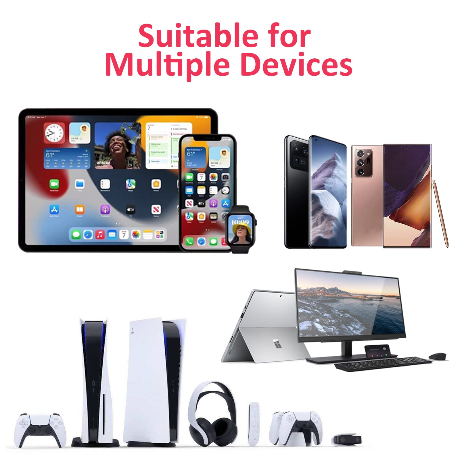Wireless Clip Mic - Lavalier Microphone for iPhone 15, Smartphone & Laptop - Perfect for Video Recording, TikTok, Facebook Live & YouTube Streaming - Ideal for Podcasts, Interviews & Online Meetings