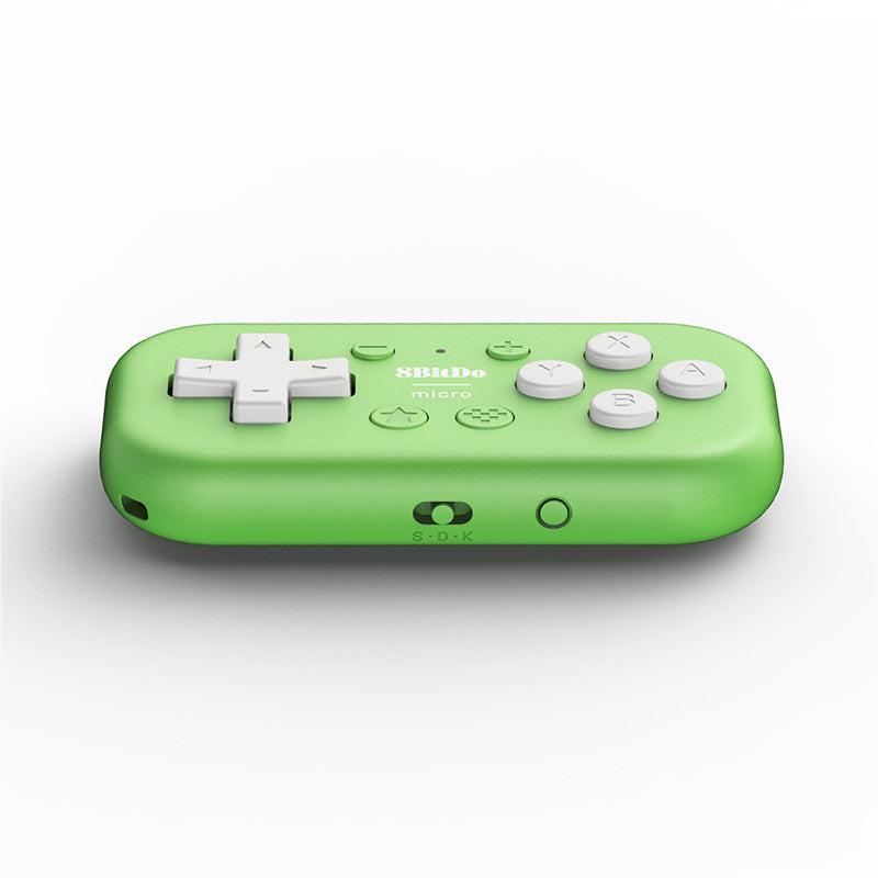8BitDo Micro Bluetooth Gamepad for Nintendo Switch, PC, Android & iOS - Compact & Portable Wireless Controller (Green) - Perfect for Gaming on the Go, Travel & Retro Gaming Enthusiasts