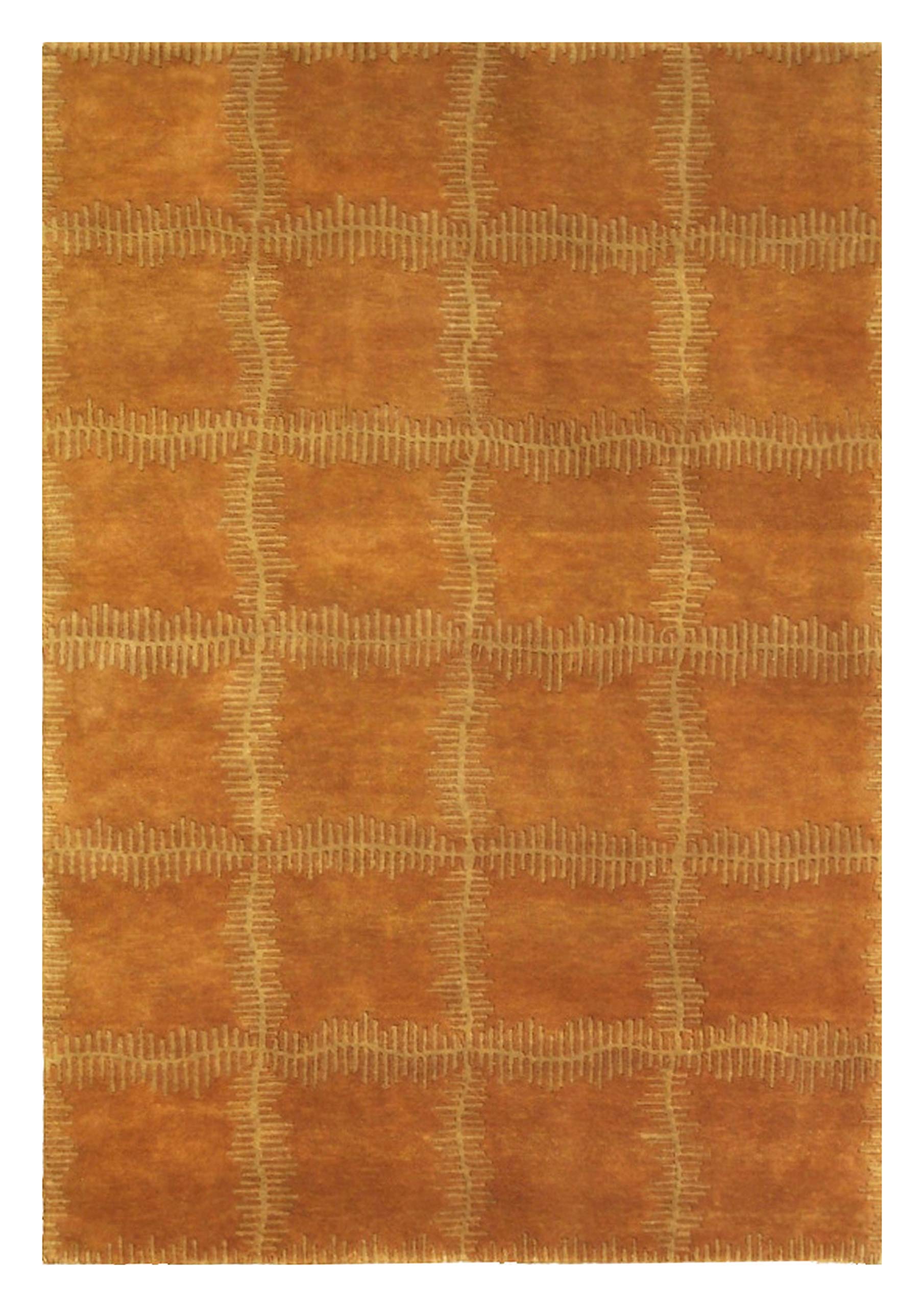 Hand Knotted Gold Area Rug 4'x6' - Premium Wool Persian Style Carpet for Living Room, Bedroom & Dining Room Decor