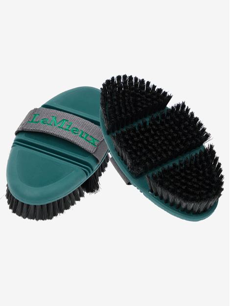 LeMieux Flexi Soft Body Brush for Horses - Gentle Grooming & Massage Tool for Shiny Coat & Healthy Skin - Perfect for Daily Care & Show Preparation