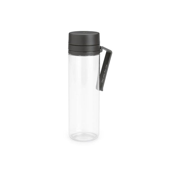 500ml Dark Grey Make & Take Water Bottle with Strainer - Perfect for Gym, Hiking & Outdoor Activities