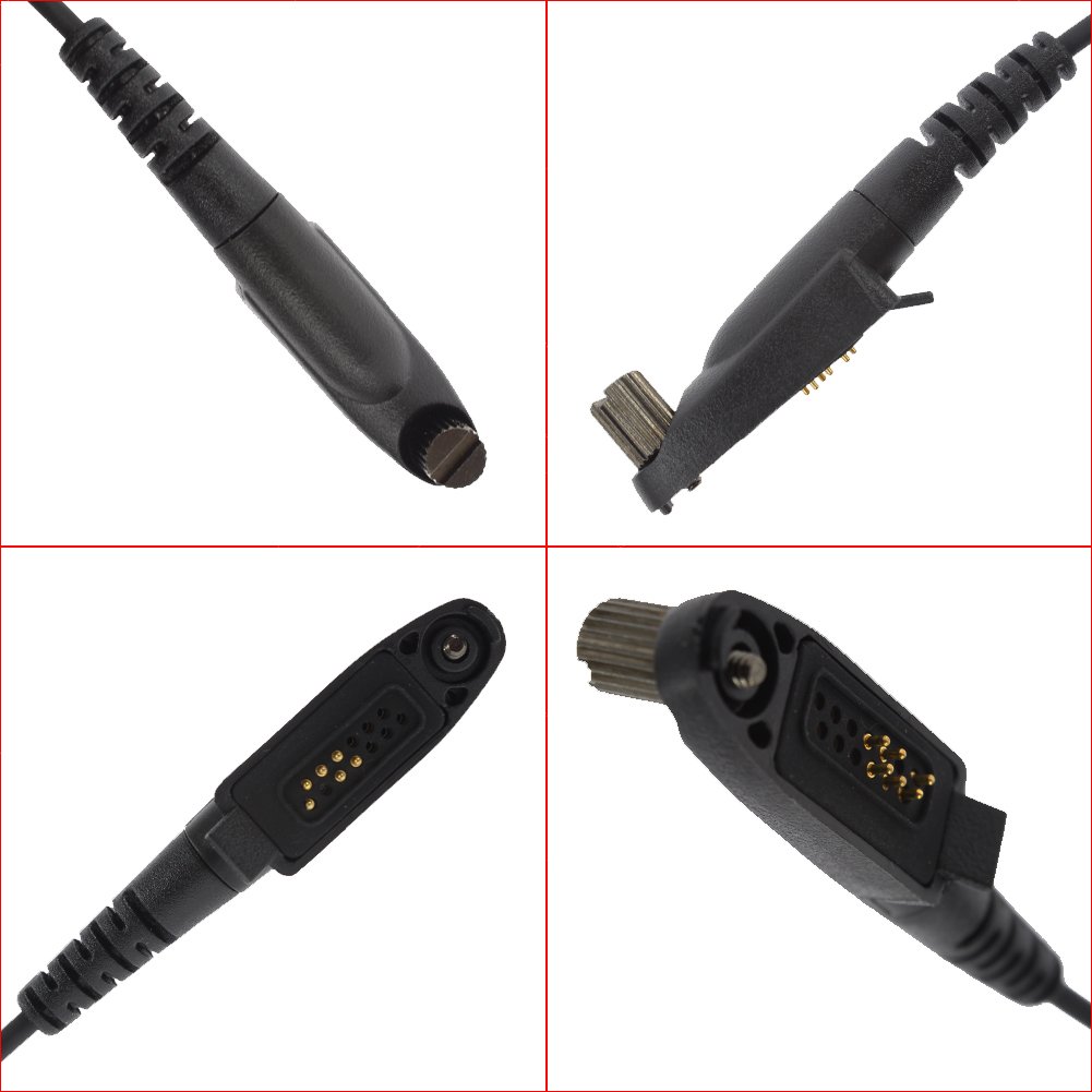 Hytera TC980 TC780 TC780M TC610P TC380M TC370M Compatible G-Shape Earpiece Headset - Secure & Comfortable Radio Communication for Security, Construction & Outdoor Activities
