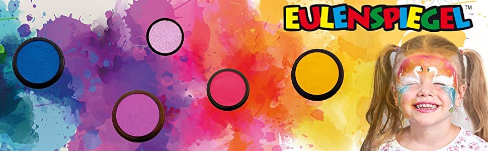 Eulenspiegel 204733 Small Zombie Makeup Kit with Brush & Instructions - 4 Colors | Halloween Costume, Cosplay & Theatrical Makeup Set