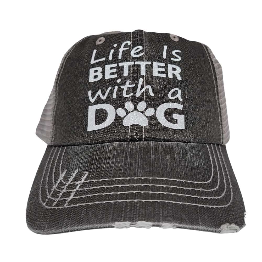 BHW Women's Dog Mom Baseball Cap - Cute Pet Lover Trucker Hat for Dog Owners - Perfect for Walking, Dog Parks & Pet-Themed Events