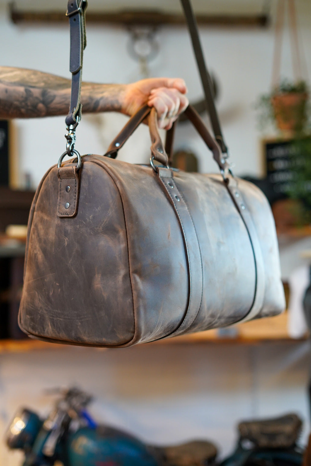 Premium Overnight Duffle Bag in Gaucho Brown - Perfect for Travel, Gym & Weekend Getaways | Durable & Stylish Carry-On Luggage