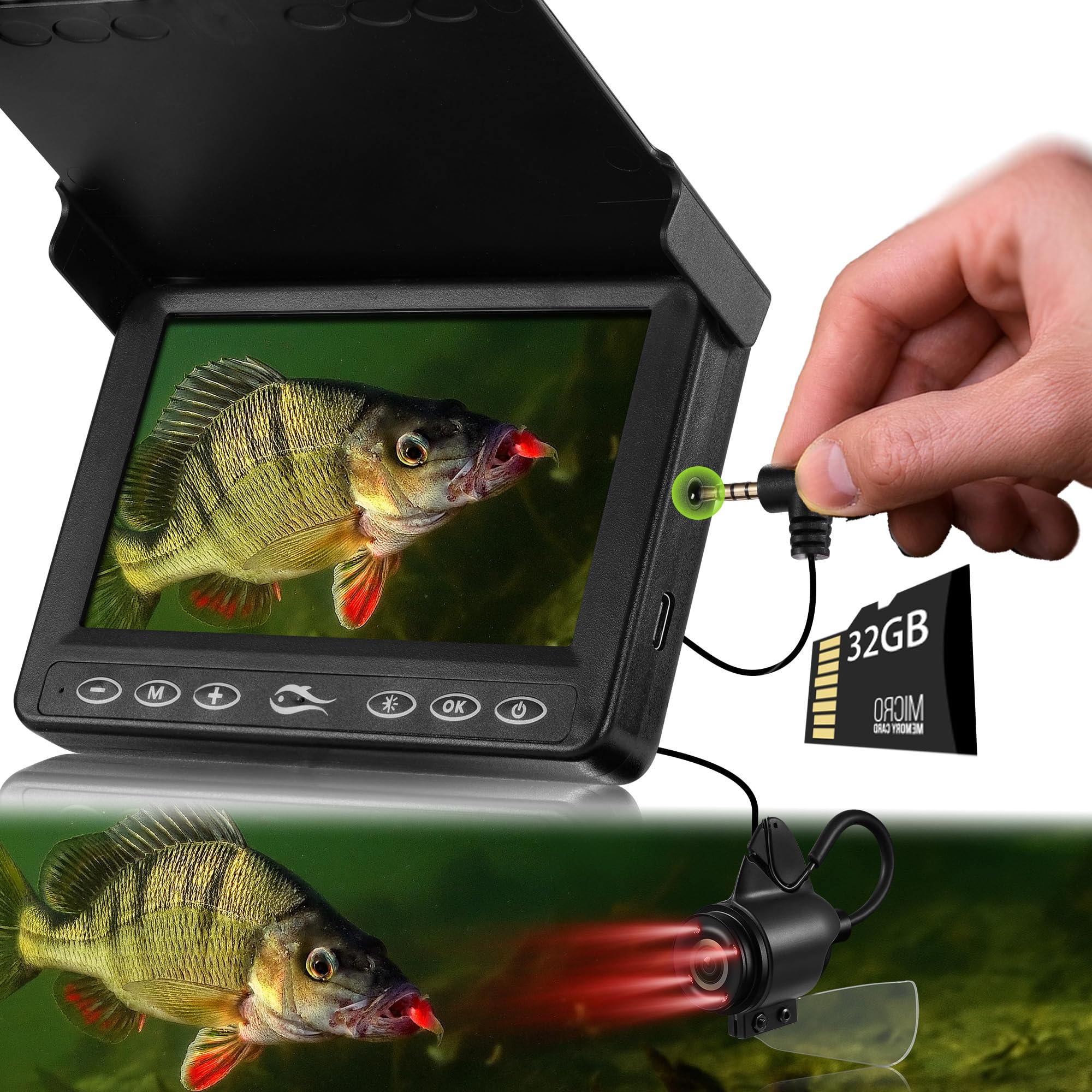 FishPRO Underwater Fishing Camera with DVR - 4.3