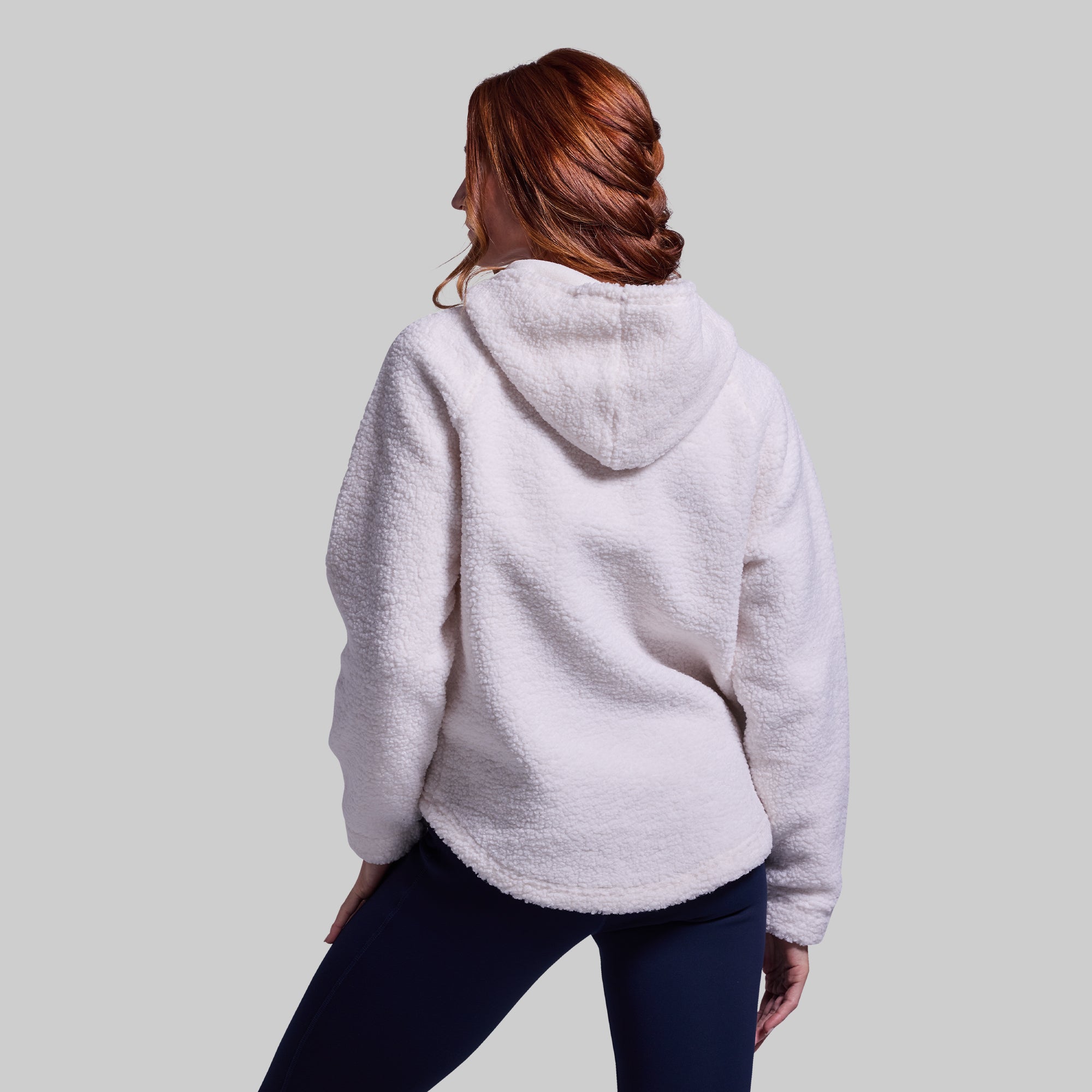 Men's Day Hike Fleece Pullover - Warm & Comfortable Outdoor Jacket for Hiking & Camping (Ivory) - Perfect for Fall & Winter Adventures