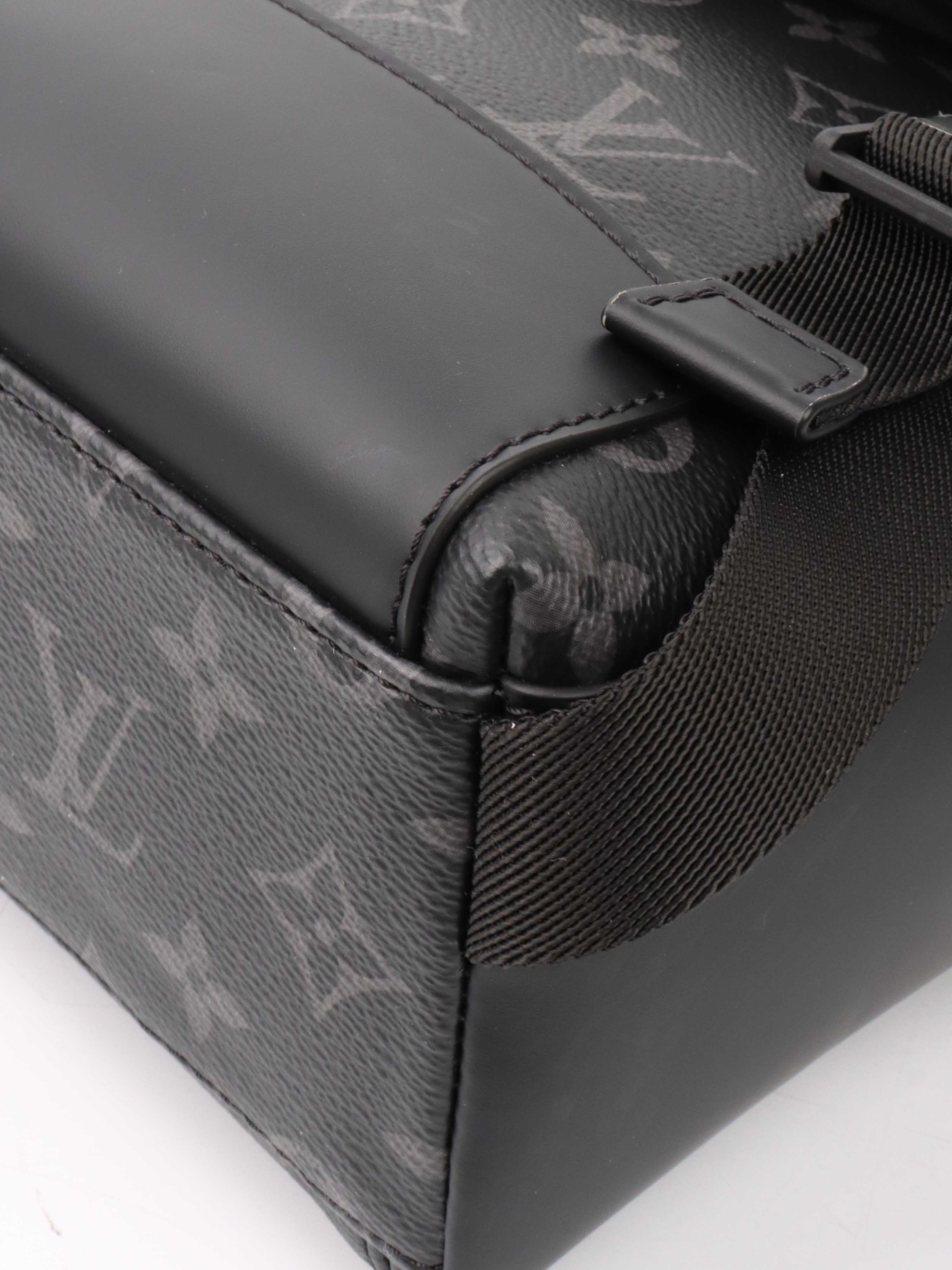 Louis Vuitton Monogram Eclipse Canvas Messenger Bag PM Voyager - Stylish Crossbody Bag for Men, Durable Designer Shoulder Bag for Work, Travel & Everyday Use