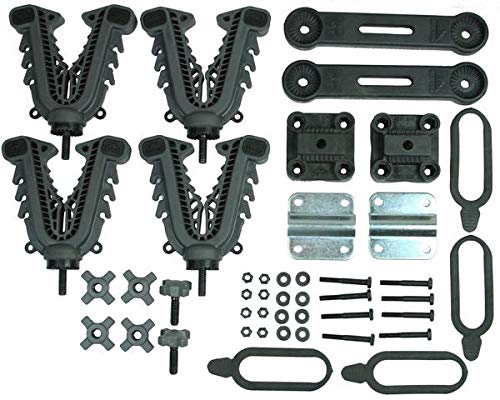 VFG2 V-Grip Mounting Rack for Guns, Bows, Tools & Accessories - Heavy Duty Double Rider Organizer for Hunting, Camping & Workshop Storage