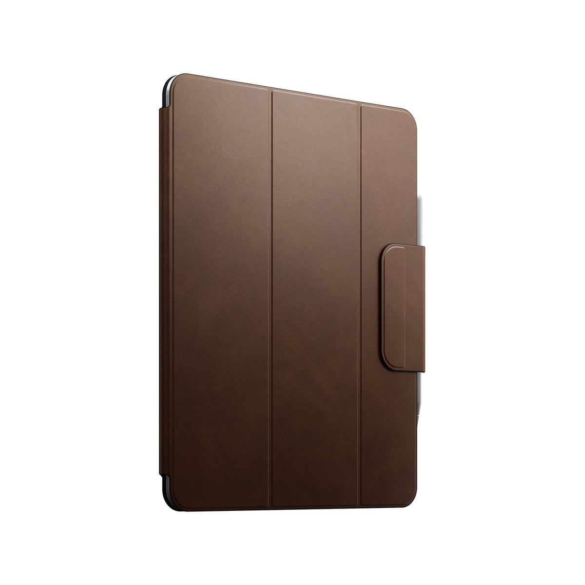Premium Genuine Leather Folio Case for iPad Pro 13 (M4, 2024) - Slim Protective Cover with Auto Sleep/Wake | Perfect for Business, Travel & Daily Use - Brown