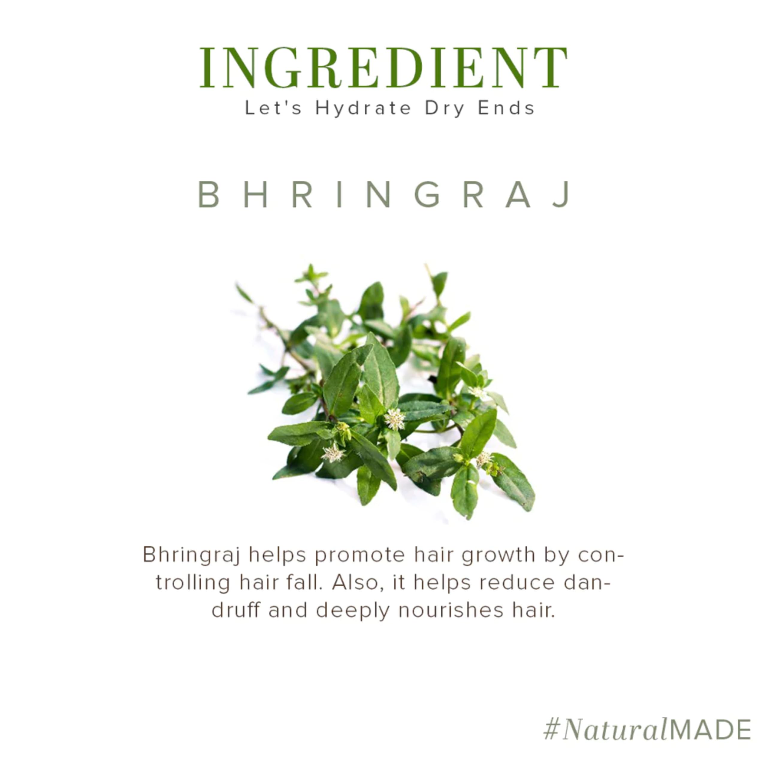 Khadi Natural Bhringraj Hair Oil 210ml - Organic Ayurvedic Hair Growth Treatment for Dry, Damaged & Thinning Hair - Strengthens & Nourishes All Hair Types - Best for Scalp Massage & Night Hair Care Routine