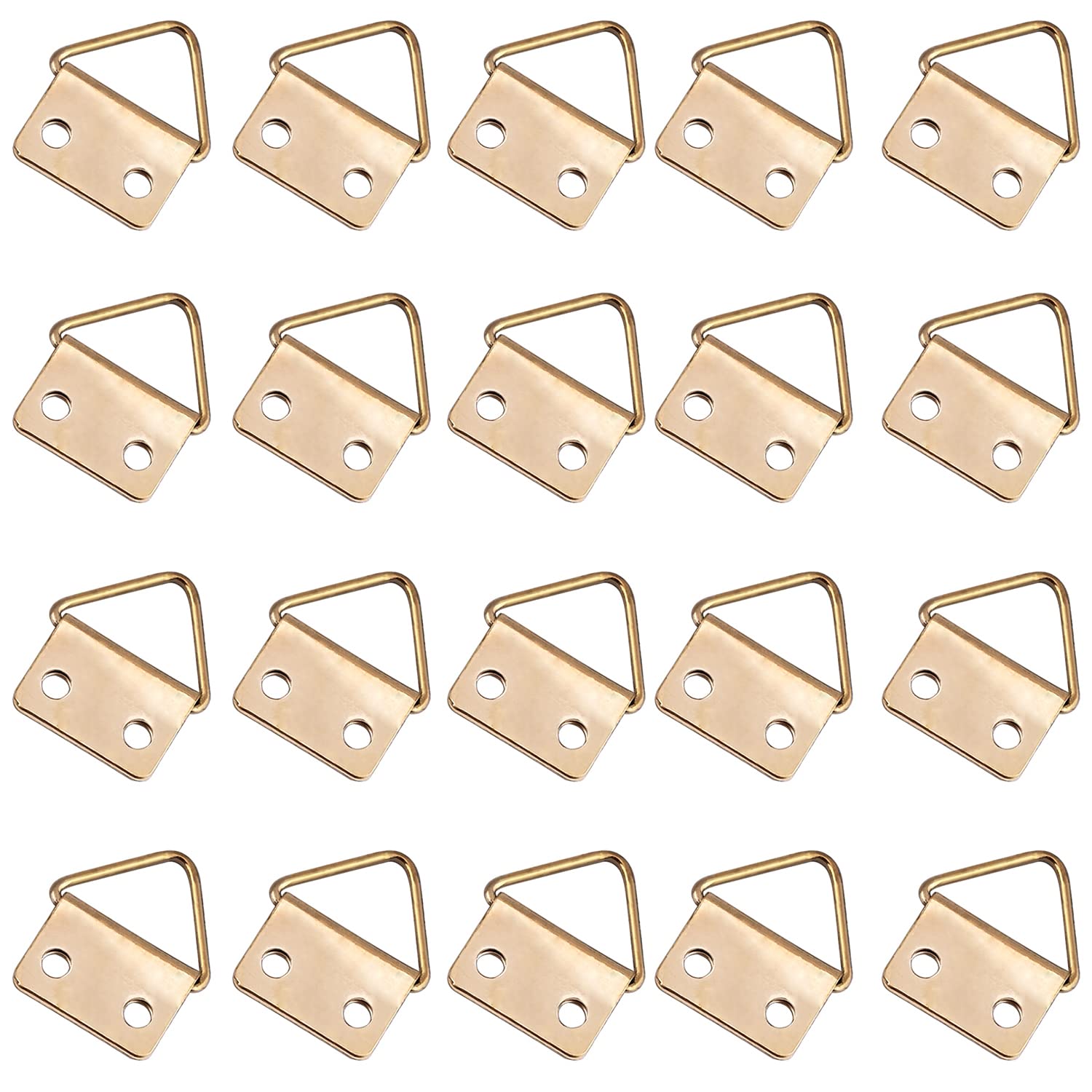 Gold Tone Picture Frame Buckle Kit - 100PCS for Photo Hanging & Home Decor