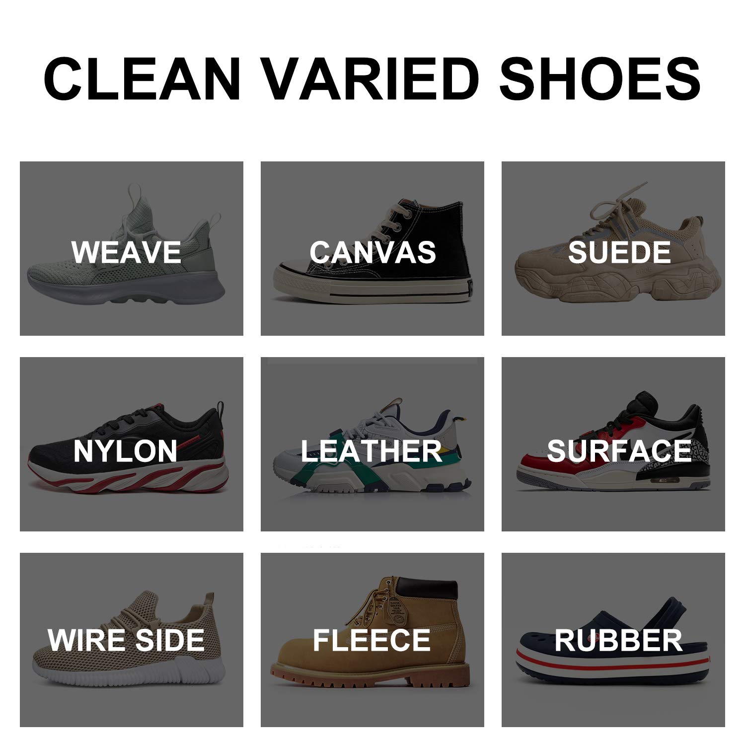 Premium Shoe Cleaner Kit - Rich Foam for 80+ Pairs | Suede & Leather Sneaker Cleaner with Brush & Microfiber Towel | Perfect for Sneakers, Boots & Dress Shoes | Keep Your Footwear Looking New