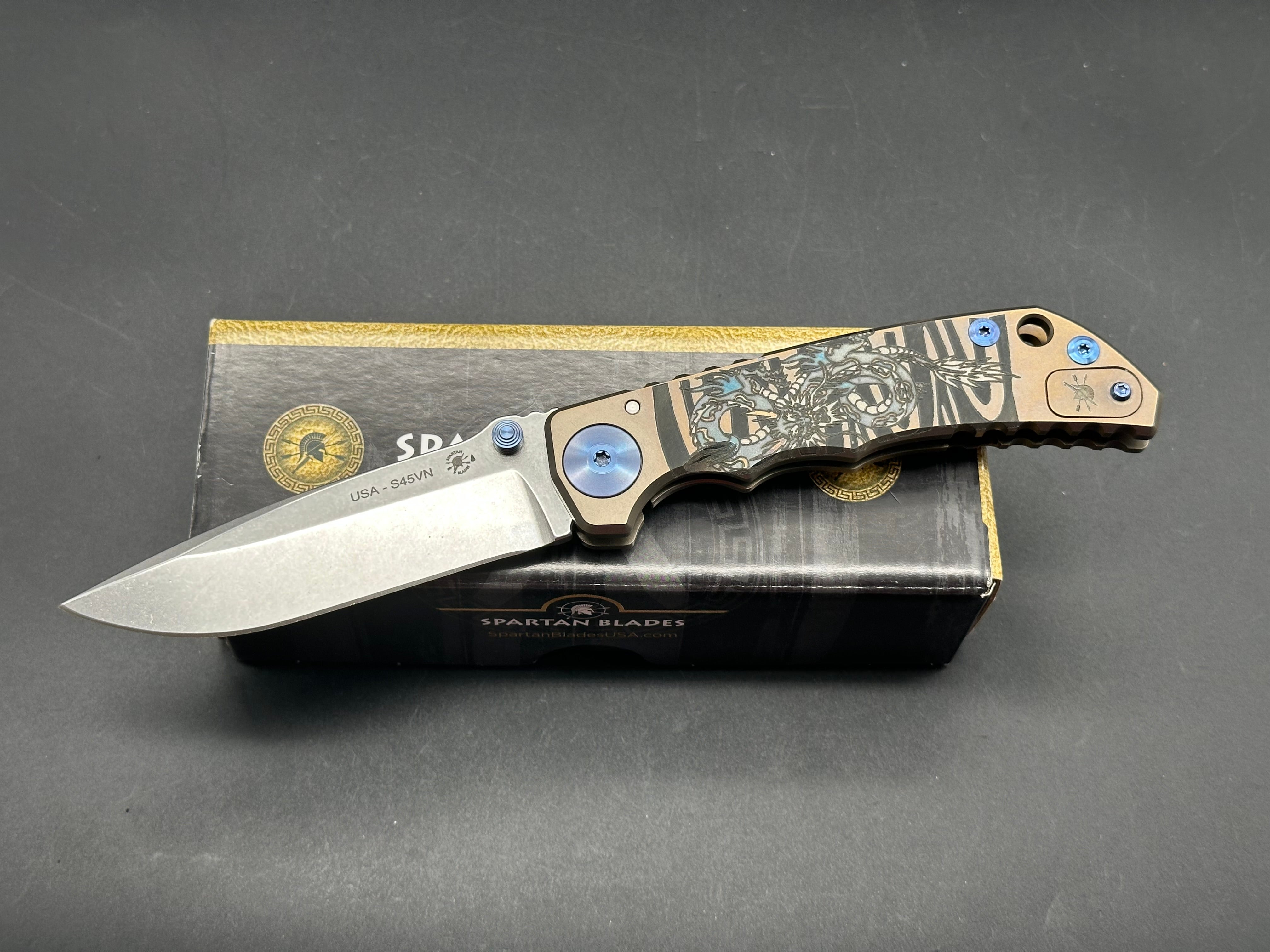 Spartan Harsey Folder Dragon 2022 Special Edition Tactical Knife - Premium EDC Folding Knife for Outdoor, Camping, Survival & Everyday Carry