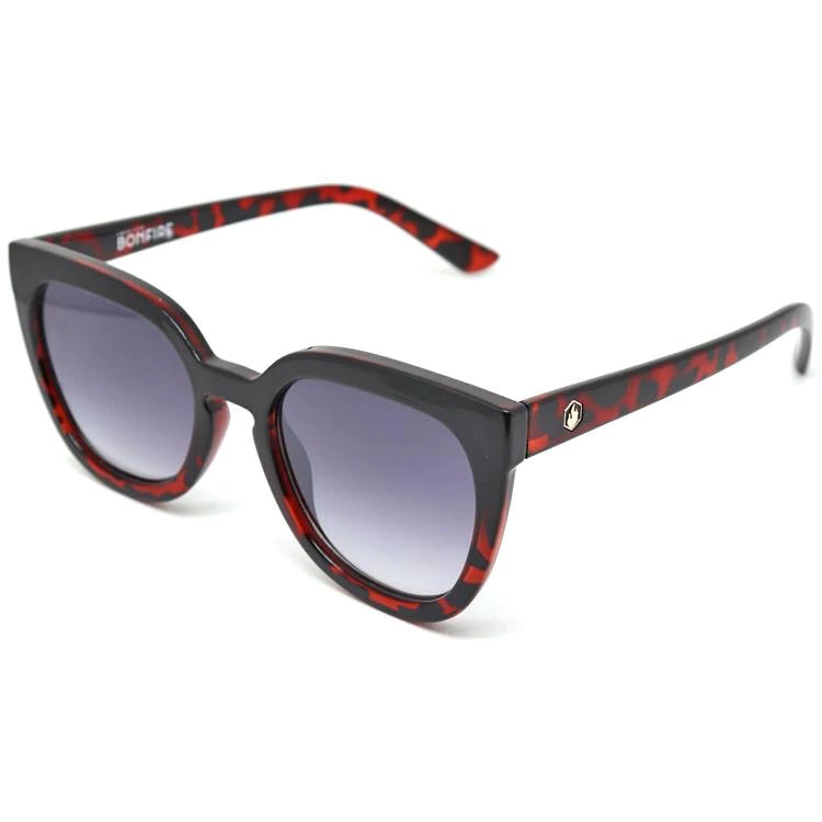 Bonfire Darlin Tortie Sunglasses - Stylish Cat Eye Sunglasses for Women with UV Protection - Perfect for Beach, Driving & Outdoor Activities